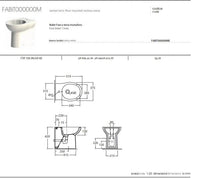 Bidel filo muro modello Fast in Ceramica colore Bianco - Azzurra ceramica