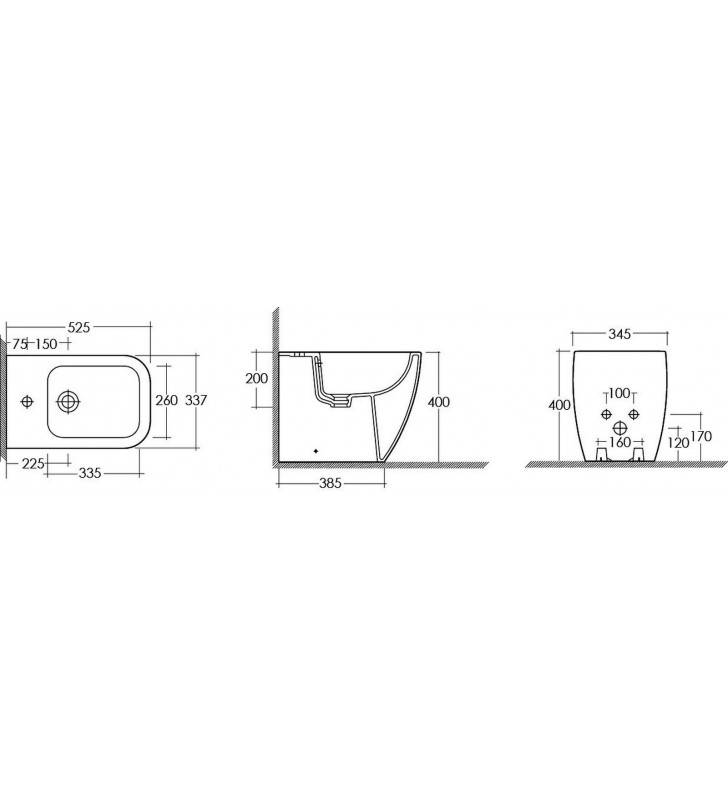 Vaso sospeso metropolitan cod 82080