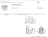 Bidet Monoforo Modello Comoda Colore  Bianco - Azzurra ceramica