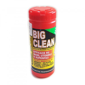 Big clean 40 salviette multiuso per mani utensili e superfici