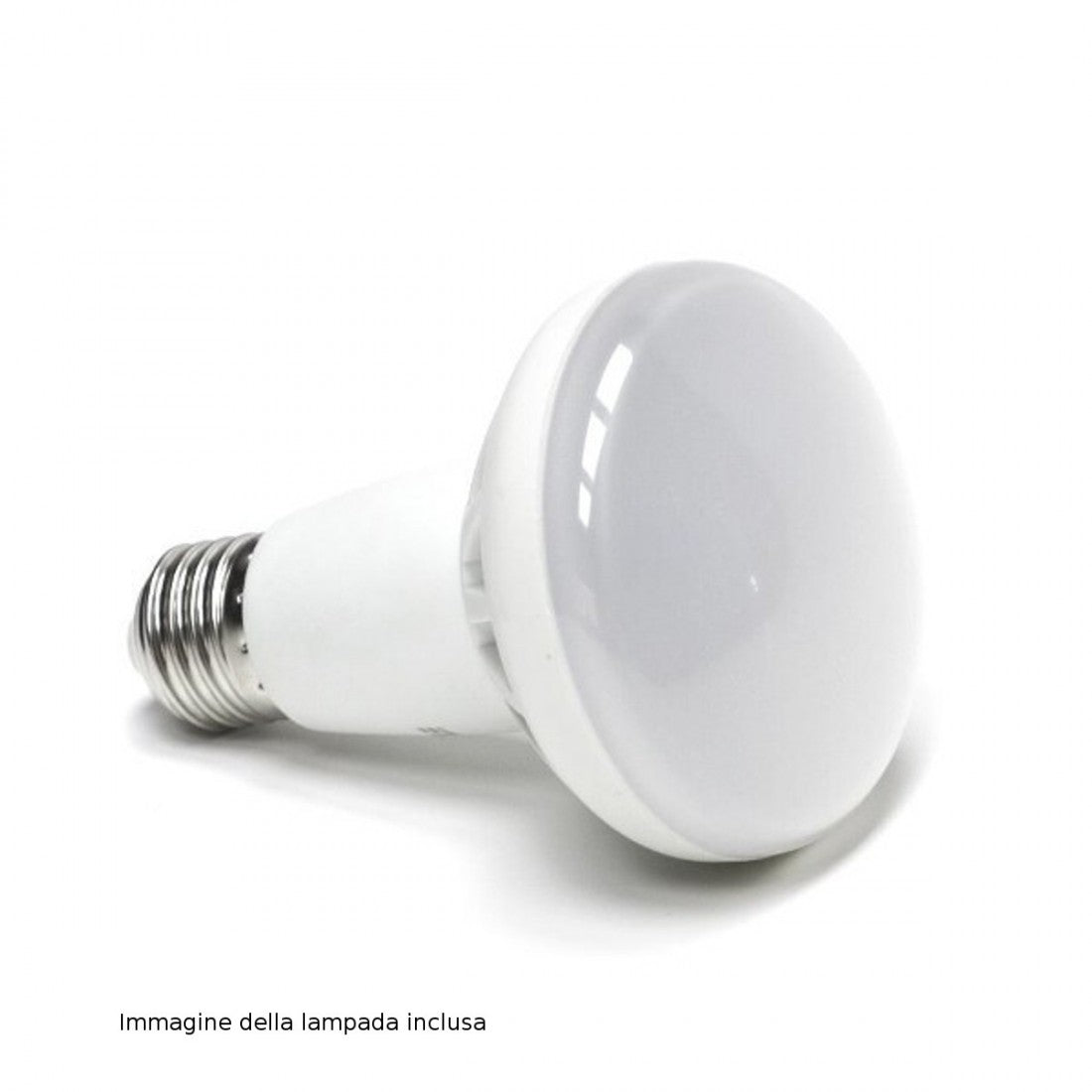 Binario illuminando magnum 2 led e27 r80 10w 3000°k spot orientabile moderno metallo cromo bianco interno, finitura