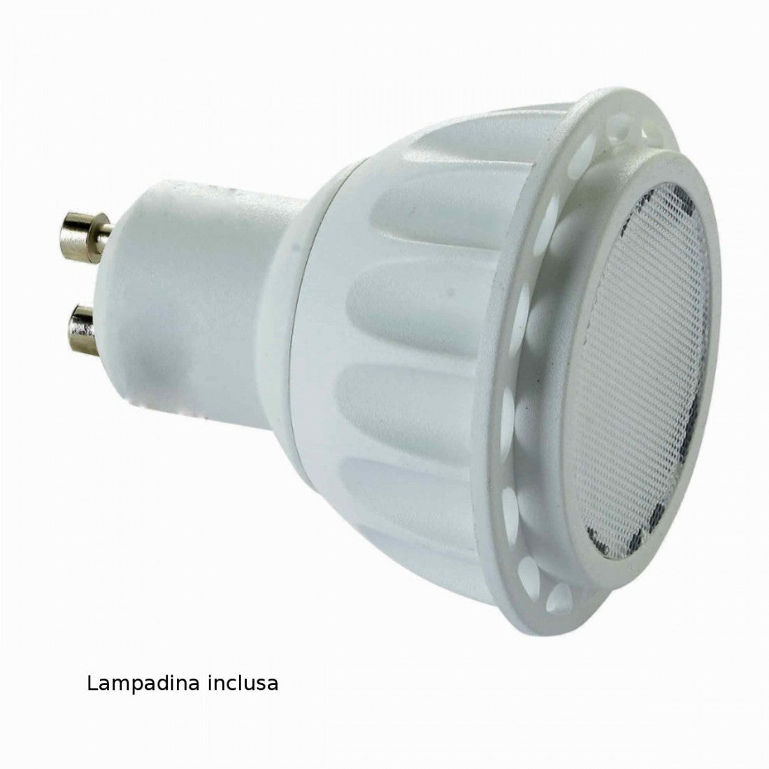 Binario illuminando zelig 2 gu10 led 7w 3000°k faretti orientabili moderni metallo cromo bianco interno, finitura