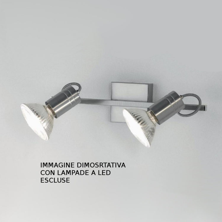 Binario moderno illuminando zeus 2 nk e27 led spot orientabile parete soffitto