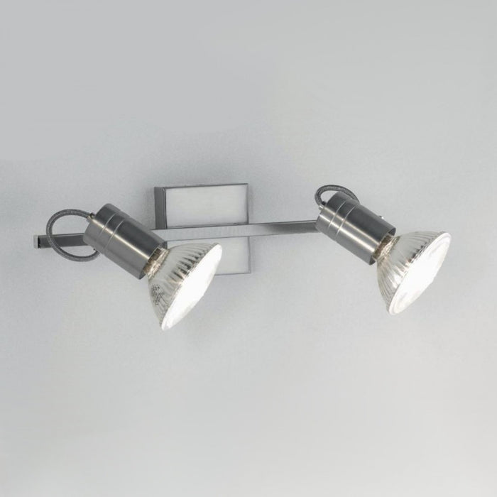 Binario moderno illuminando zeus 2 nk e27 led spot orientabile parete soffitto