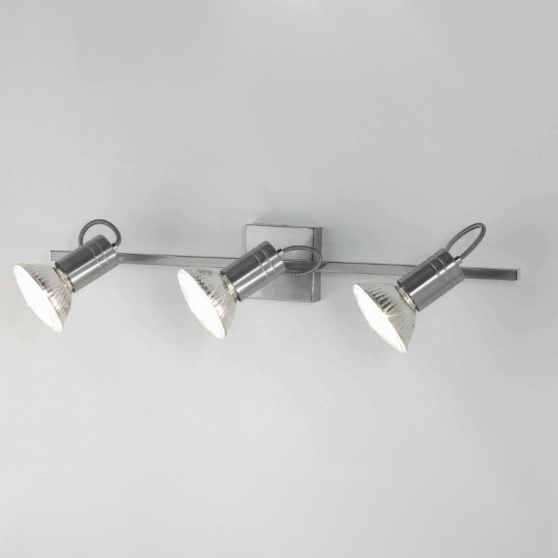 Binario moderno illuminando zeus 3 nk e27 led spot orientabile parete soffitto