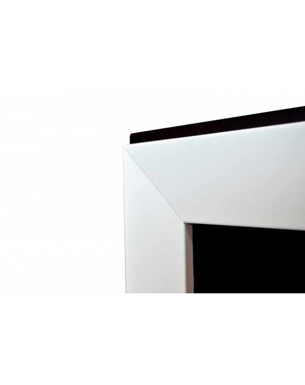 Biocamino da parete Frame 1800x490 mm colore Bianco