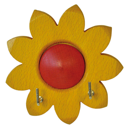 1blister appenditutto adesivo legno 'girasole' 2 posti - pz. 1 cod:ferx.38715nlm