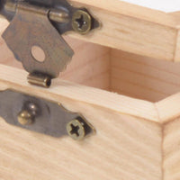 Set 10 Scatole a Cubo con Chiusura in Legno H 6 cm