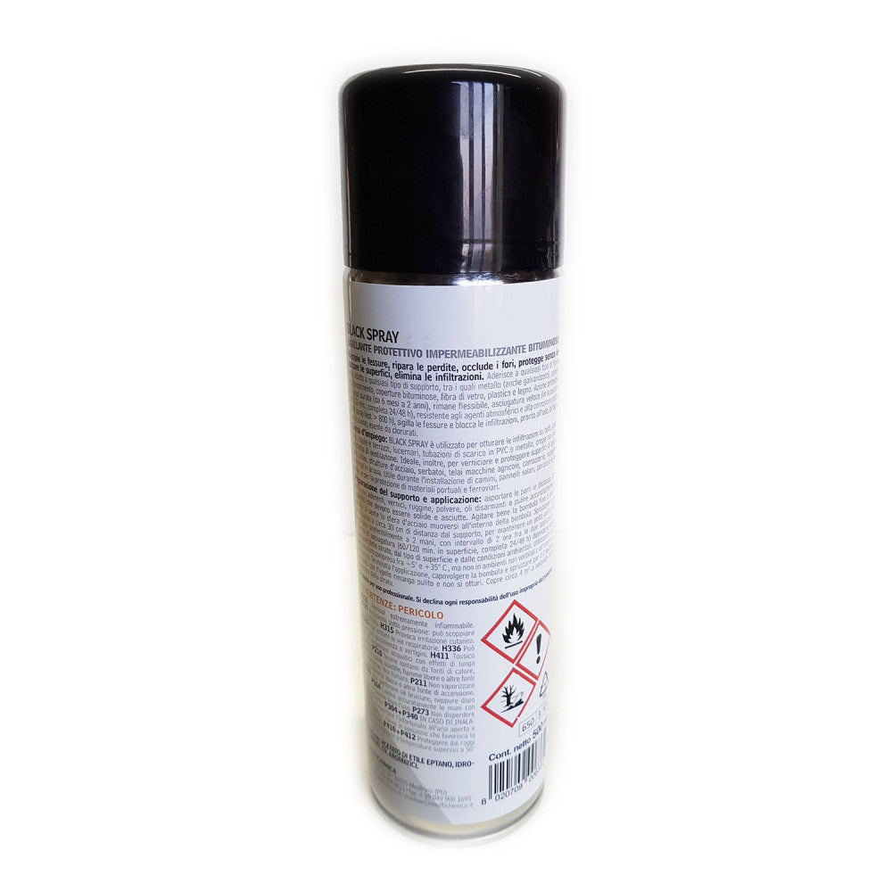 Black spray 500ml sigillante protettivo impermeabilizzante bituminoso