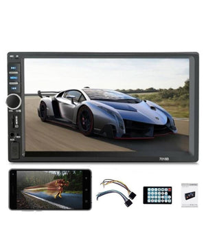 Bluetooth Autoradio 7" 2 Din Touch Screen Stereo Mp5 Mp3 Media Player 7018b         