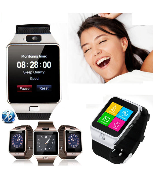 Bluetooth Smart Watch Phone Fotocamera Sim Card Per Android Ios Nuovo Telefono         