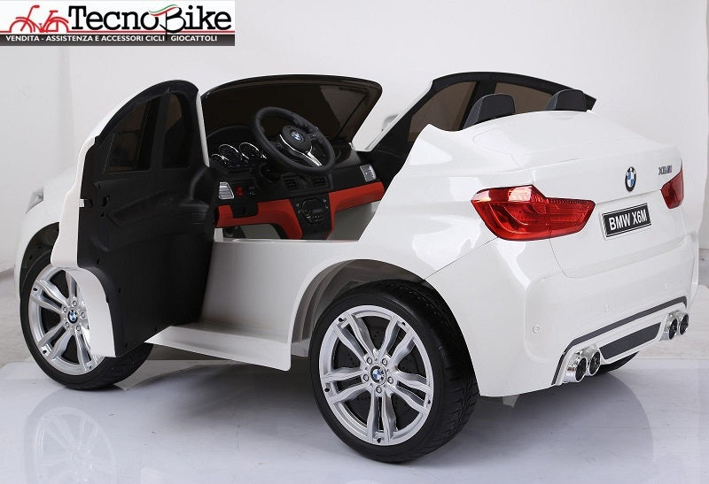 Auto  Elettrica per  Bambini  BMW X6M 12V - 2 Posti colore Bianco