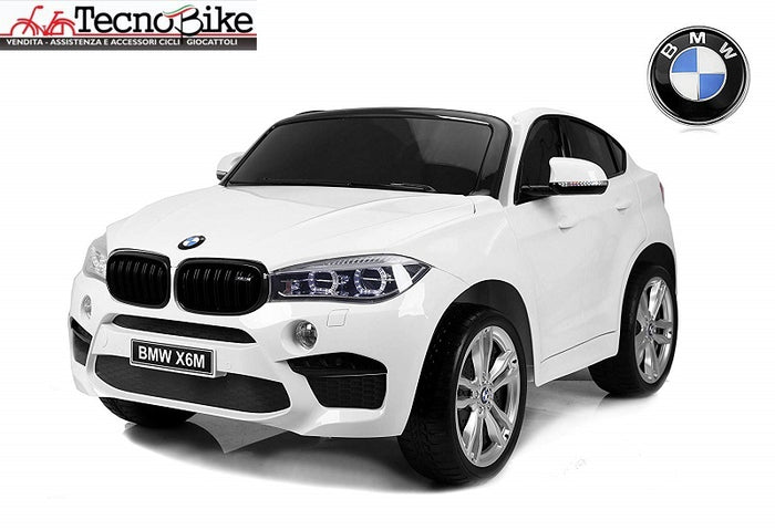 Auto  Elettrica per  Bambini  BMW X6M 12V - 2 Posti colore Bianco