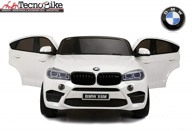 Auto  Elettrica per  Bambini  BMW X6M 12V - 2 Posti colore Bianco