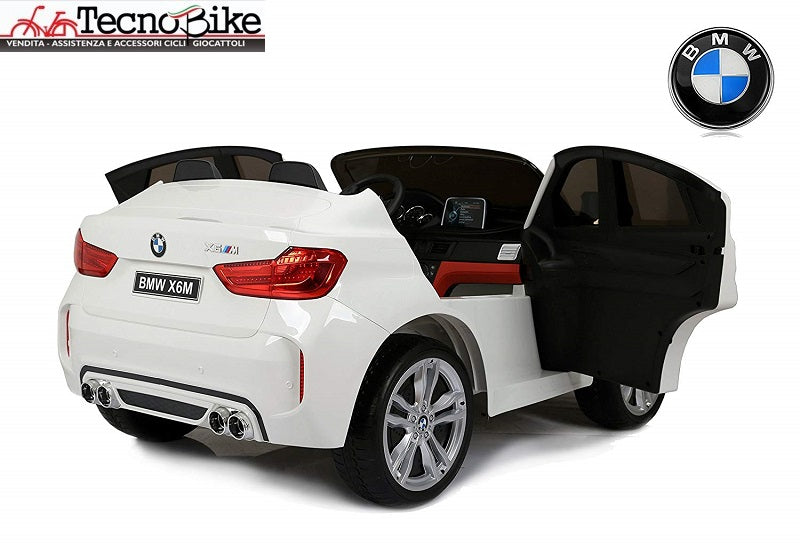 Auto  Elettrica per  Bambini  BMW X6M 12V - 2 Posti colore Bianco