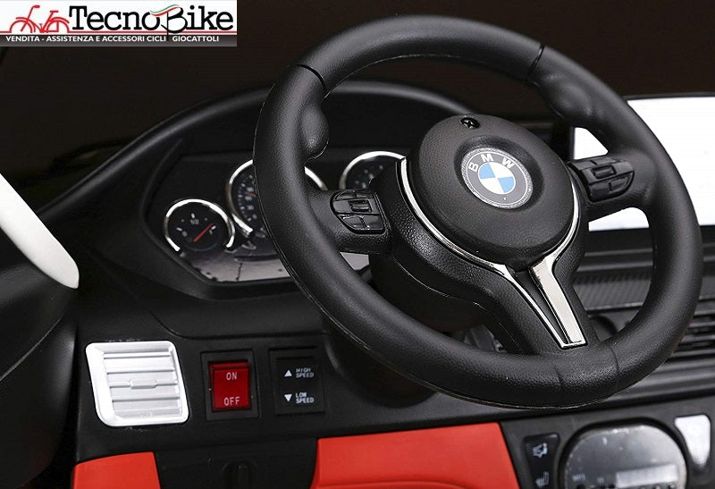 Auto  Elettrica per  Bambini  BMW X6M 12V - 2 Posti colore Bianco