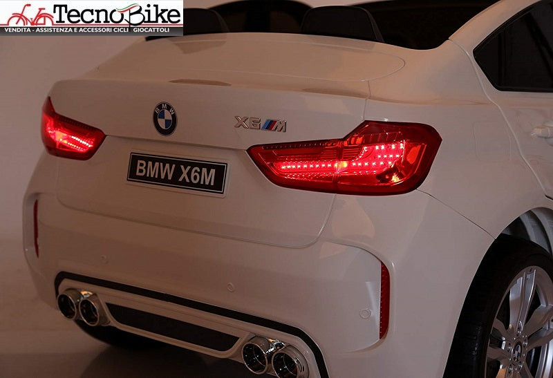 Auto  Elettrica per  Bambini  BMW X6M 12V - 2 Posti colore Bianco