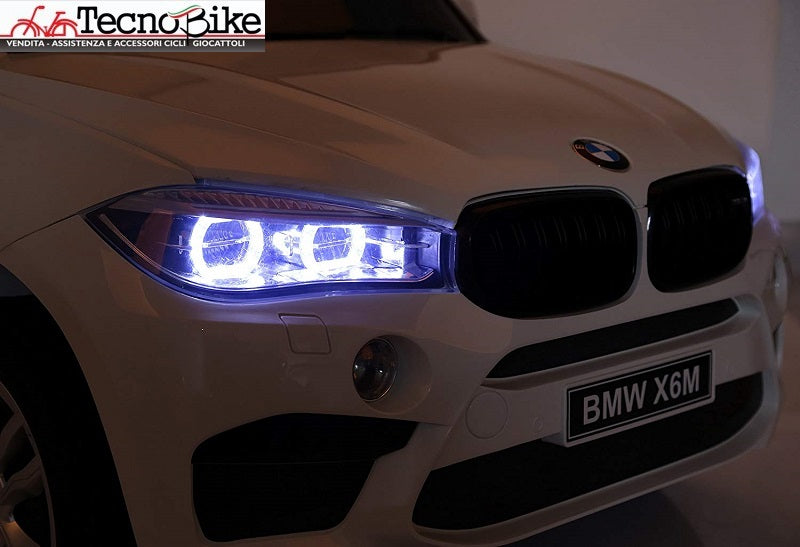 Auto  Elettrica per  Bambini  BMW X6M 12V - 2 Posti colore Bianco