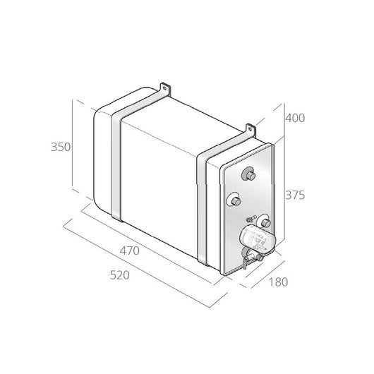 BOILER INOX BX 16 LT C/SCAMBIATORE