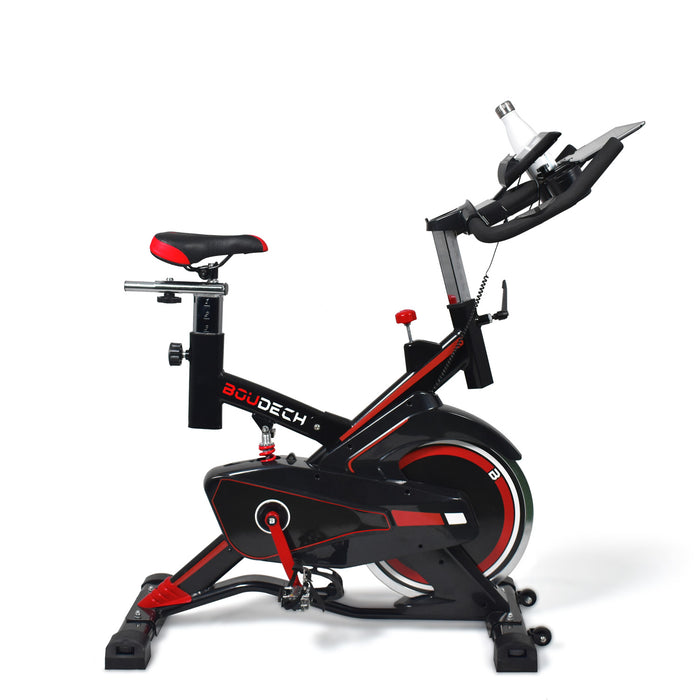 BOLD 1600 - Cyclette da corsa professionale con volano da 16 kg, display LCD, software di monitoraggio e supporto tablet Cyclette da fitness Whirling bike Professional Running bike