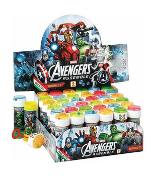 Bolle Di Sapone Avengers Confezione 36 Pz Flacone 60 Ml Gadget Party         