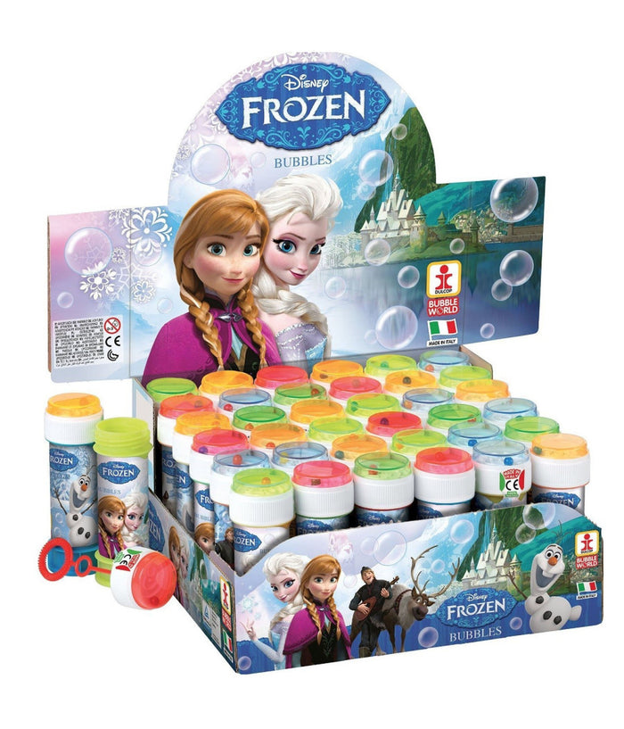 Bolle Di Sapone Frozen Confezione 36 Pz Flacone 60 Ml Gadget Party         