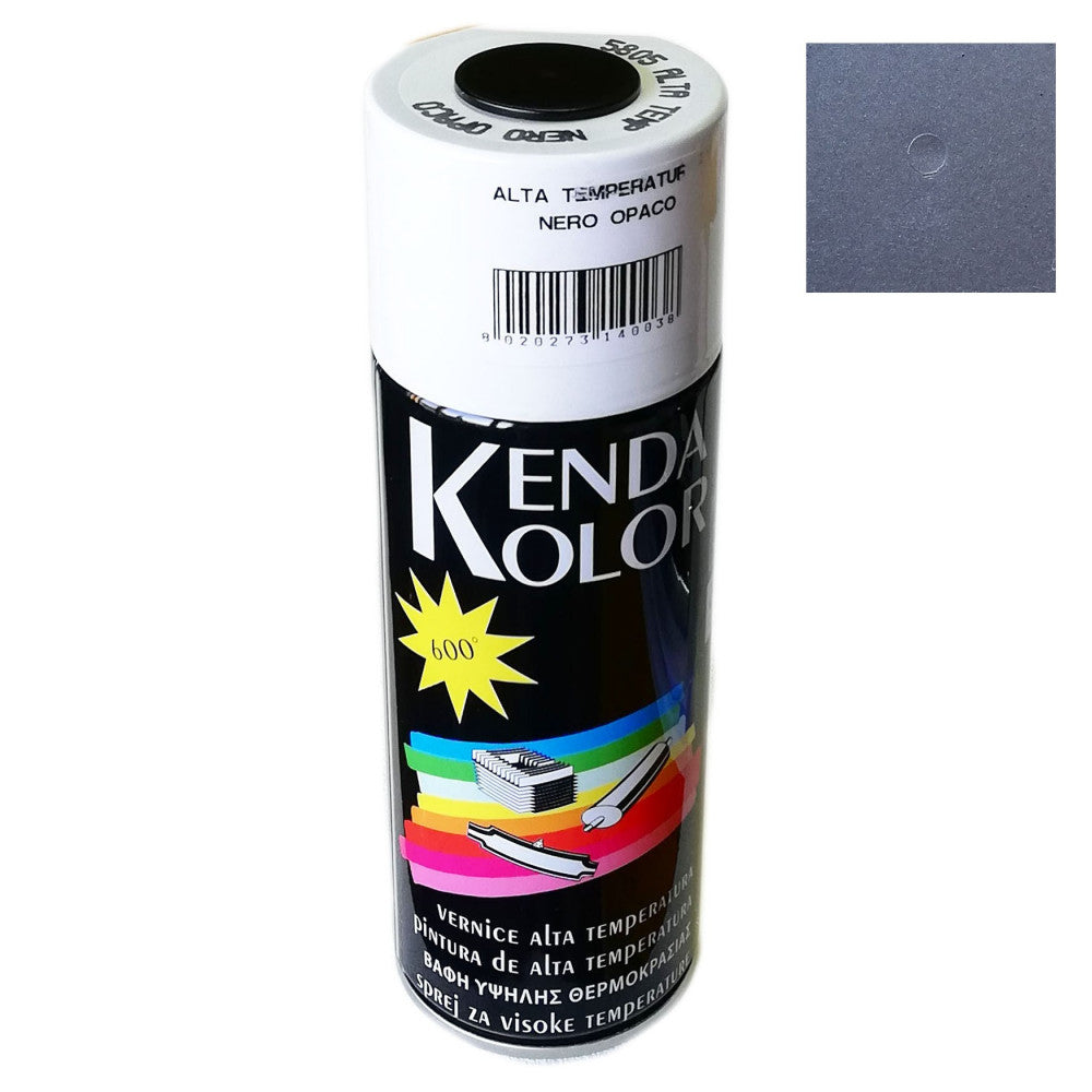 Bomboletta 400ml spray per alta temperatura max 600°c, colori happy color alluminio