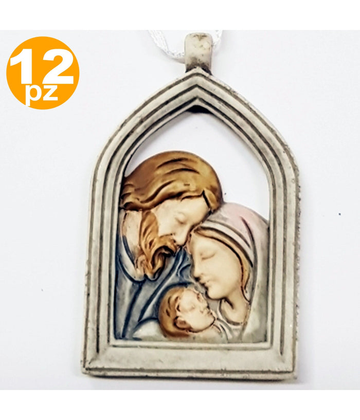 Bomboniere Nativita' Arco Cresima Giuseppe Madonna Bambino Ceramica Appendino         