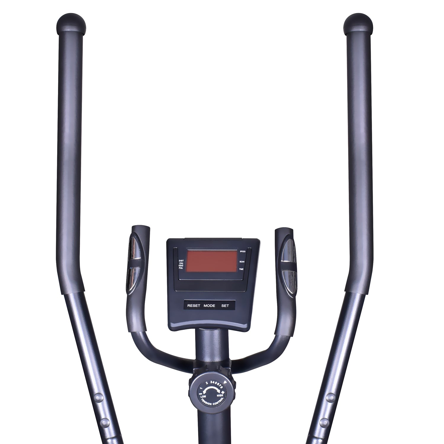 BOUDECH - BOOST 5000 - Bici cyclette ellittica cross trainer bidirezionale con volano da 5kg ultra silenzioso, resistenza magnetica regolabile su 8 livelli e design con doppia impugnatura e cardiofrequenzimetro. Nero