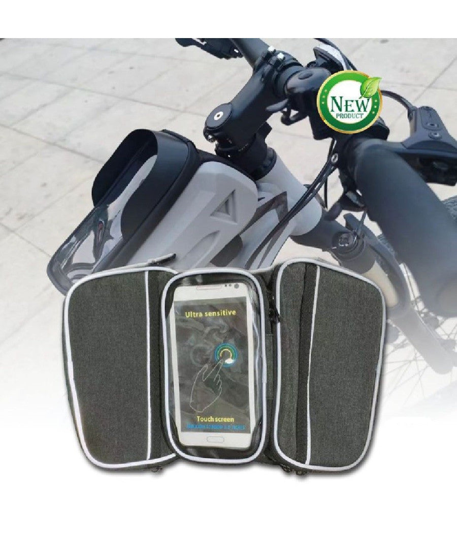 Borsa Custodia Impermeabile Telefono Motocicletta Bicicletta Manubrio Bag Zx-9425         