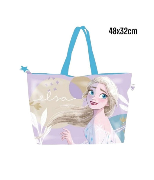 Borsa Da Mare Di Elsa Per Donna E Bambina Shopping Bag Frozen Disney         