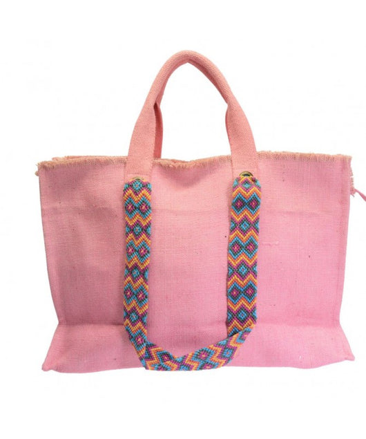 Borsa juta rosa