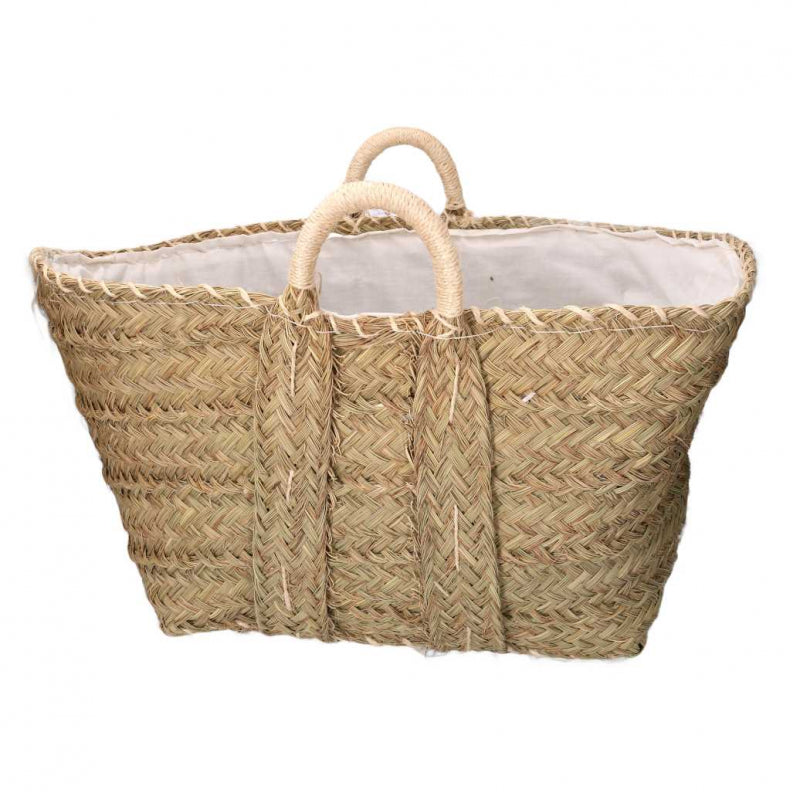 Borsa paglia naturale cm 75x40h36/46