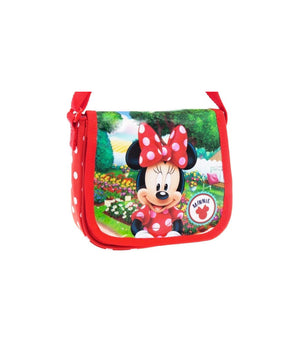 Borsa Tracolla Regolabile Con Patta Scuola Tempo Libero Bambina Minnie Disney         