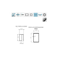 Box doccia 2 lati scorrevole a doppia porta trasparente 8mm fucsia, dimensioni 80x100