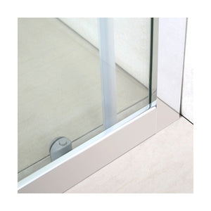 Box doccia 2 lati scorrevole trasparente o stampato 6mm h185 slim, dimensioni 100x80, tipo di vetro trasparente