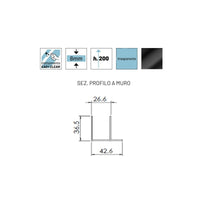 Box doccia battente vetro trasparente anticalcare 8mm h195 like, dimensioni 140x90