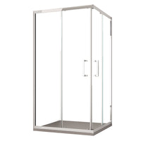 Box Doccia Angolare 70x90 cm 2 Ante Scorrevoli in Cristallo trasparente 6mm H195 Bonussi Sasha