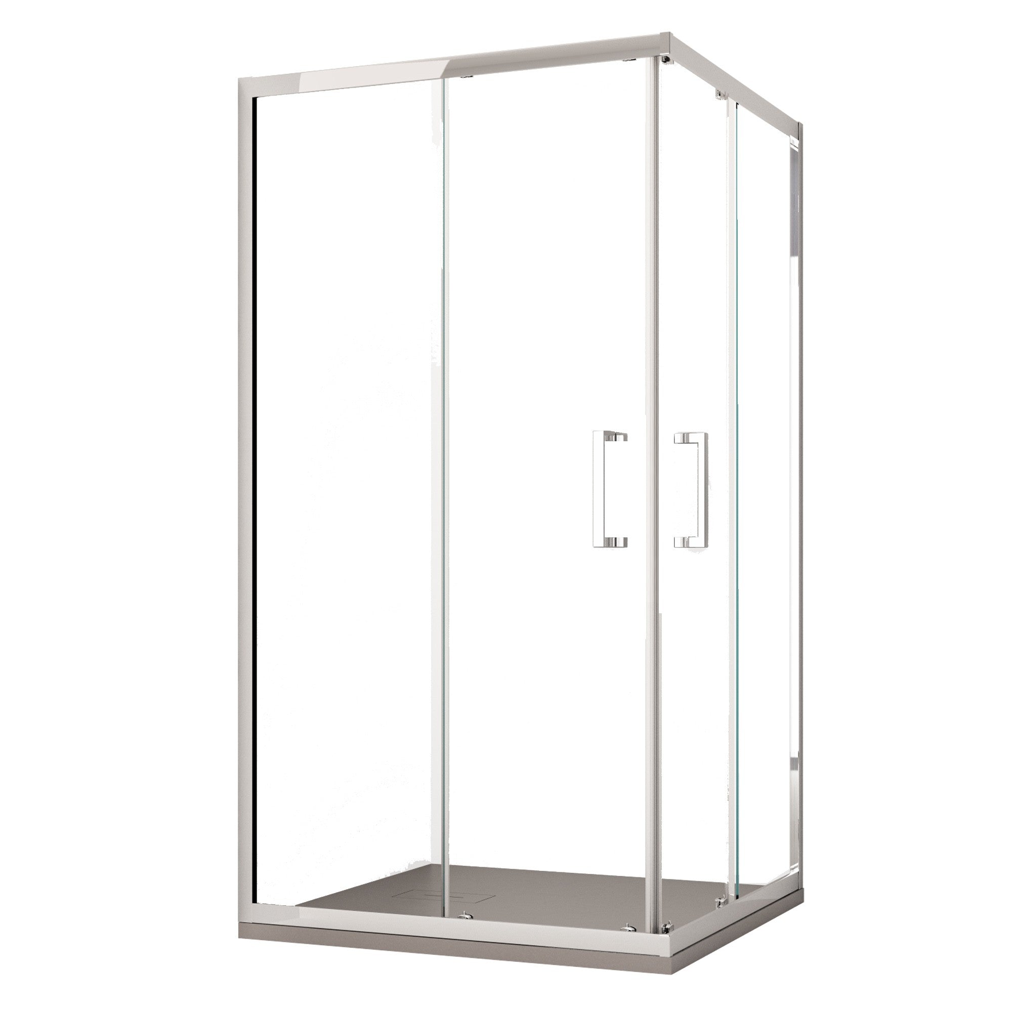 Box Doccia Angolare 70x90 cm 2 Ante Scorrevoli in Cristallo trasparente 6mm H195 Bonussi Sasha