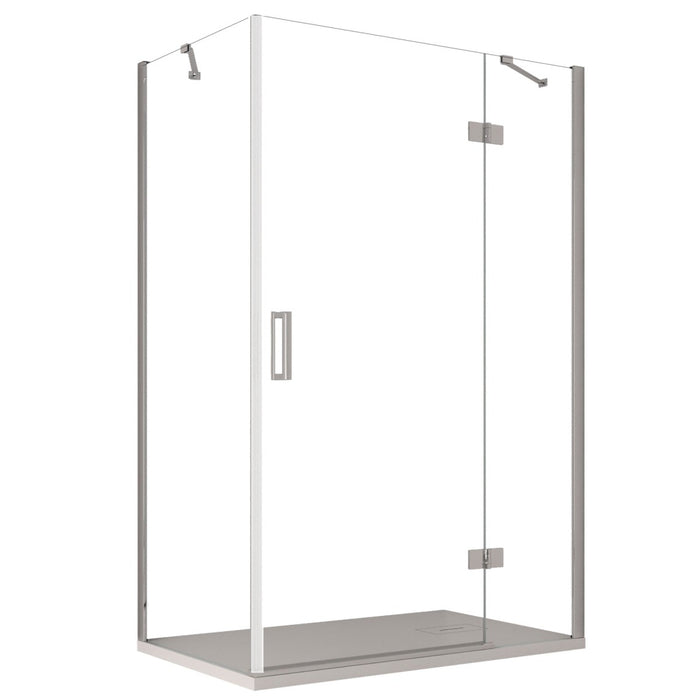 Box doccia due lati con porta battente 8mm h195 regina, misura 80x120