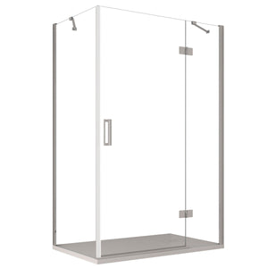 Box doccia due lati con porta battente 8mm h195 regina, misura 100x110