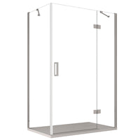 Box doccia due lati con porta battente 8mm h195 regina, misura 70x110