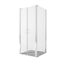 Box doccia due lati con porta saloon h195 6mm anticalcare dobla, misura 70x80