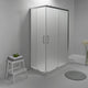 Box Doccia Elite Tre Lati 70x100x70 Cm Scorrevole Opaco