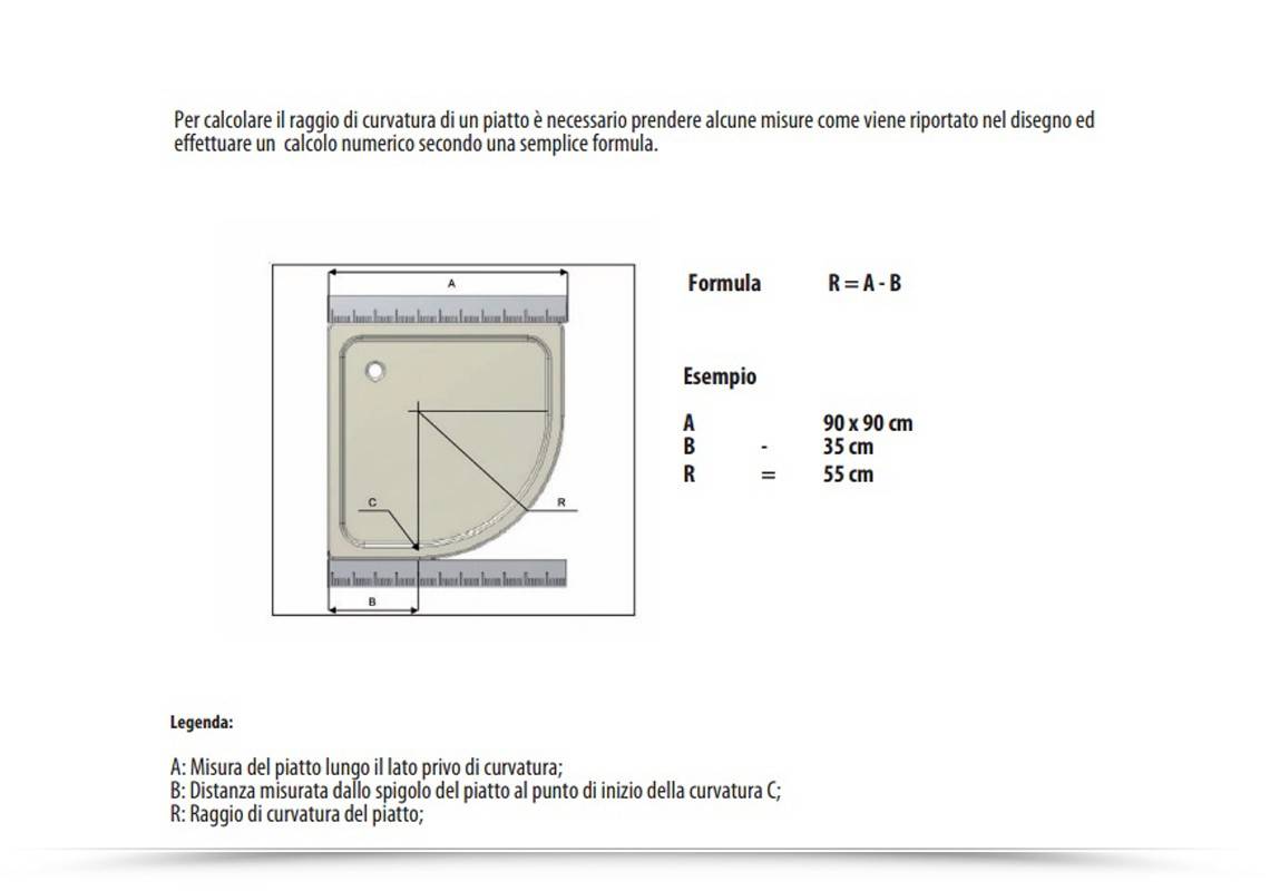 Box doccia Giove 80x80cm in pvc apertura semicircolare laterale - Rollplast Pinto