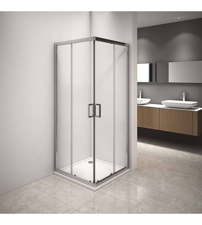 Box doccia Style profilo cromato trasparente 90x90cm da 6mm - HDcasa