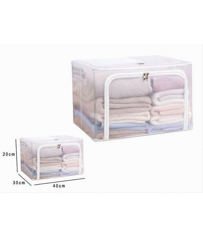 Box Scatola Salvaspazio Portatutto Vestiti Armadio Organizer 40x30x20 Cm 59980         