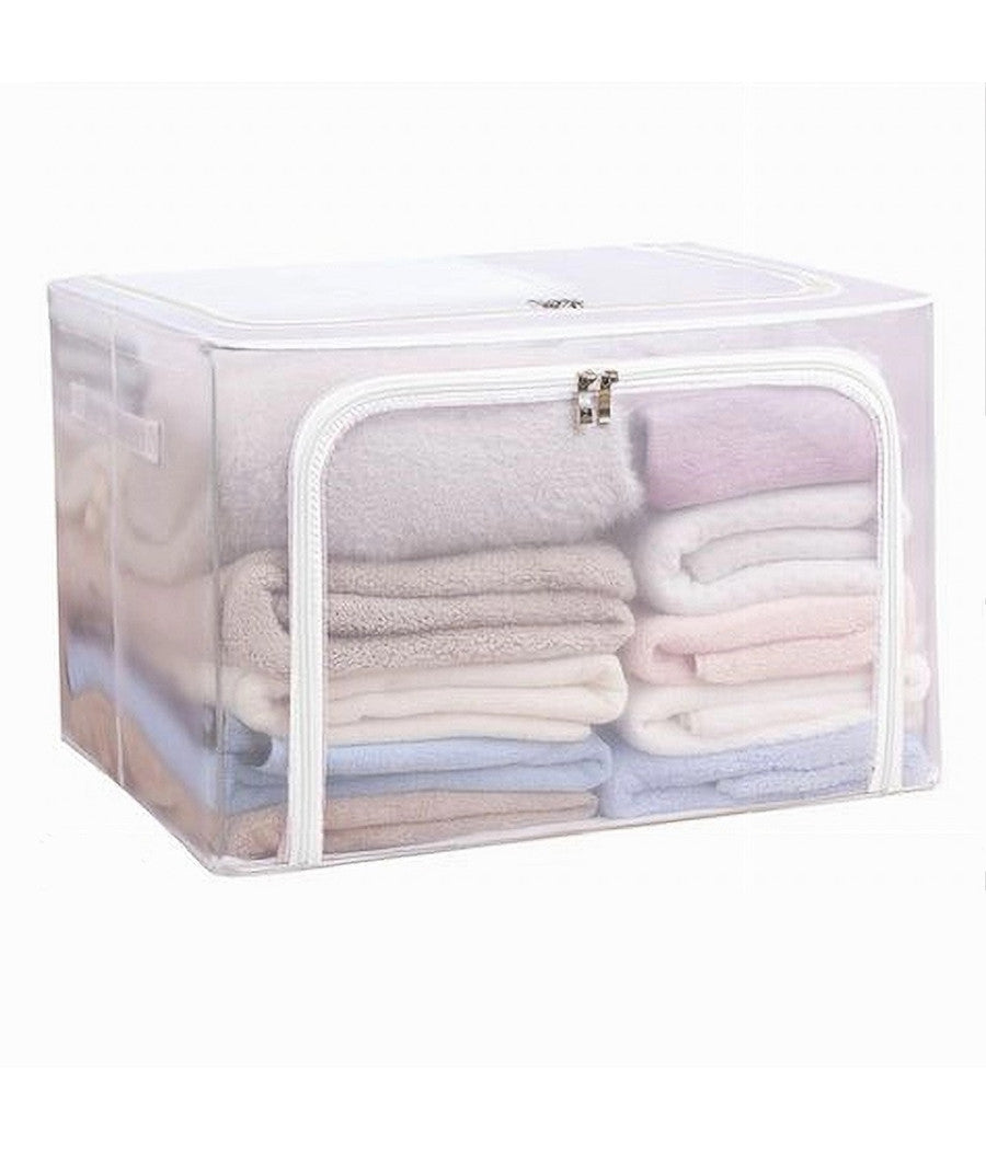 Box Scatola Salvaspazio Portatutto Vestiti Armadio Organizer 50x40x39 Cm 59982         