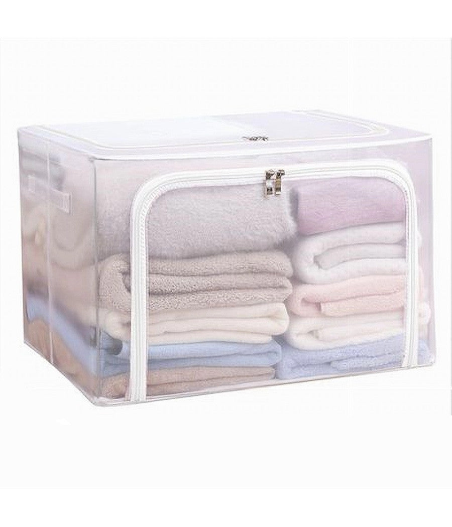 Box Scatola Salvaspazio Portatutto Vestiti Armadio Organizer 60x45x40 Cm 59983         