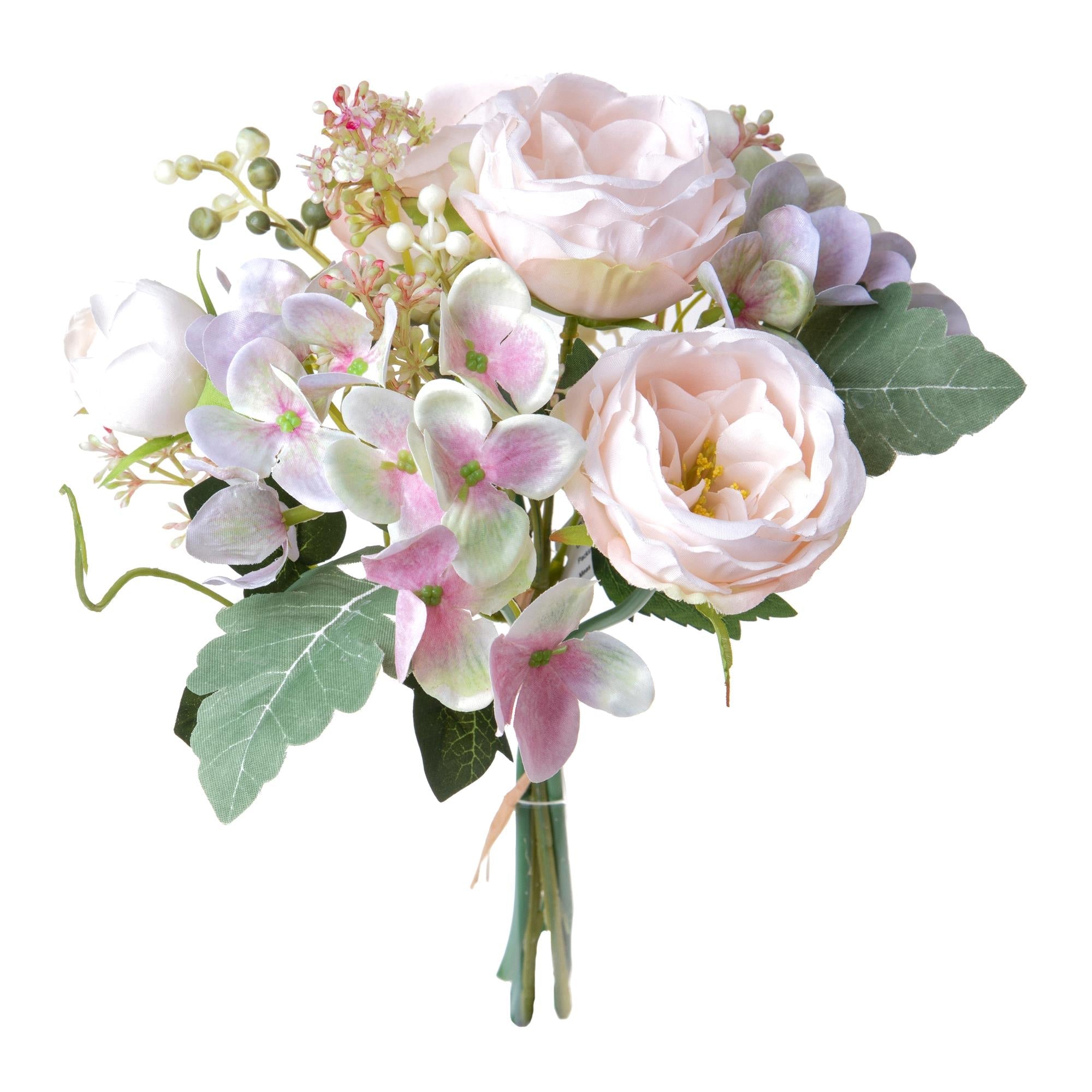 Set 3 Bouquet Artificiali Cabbage Rose 35 cm